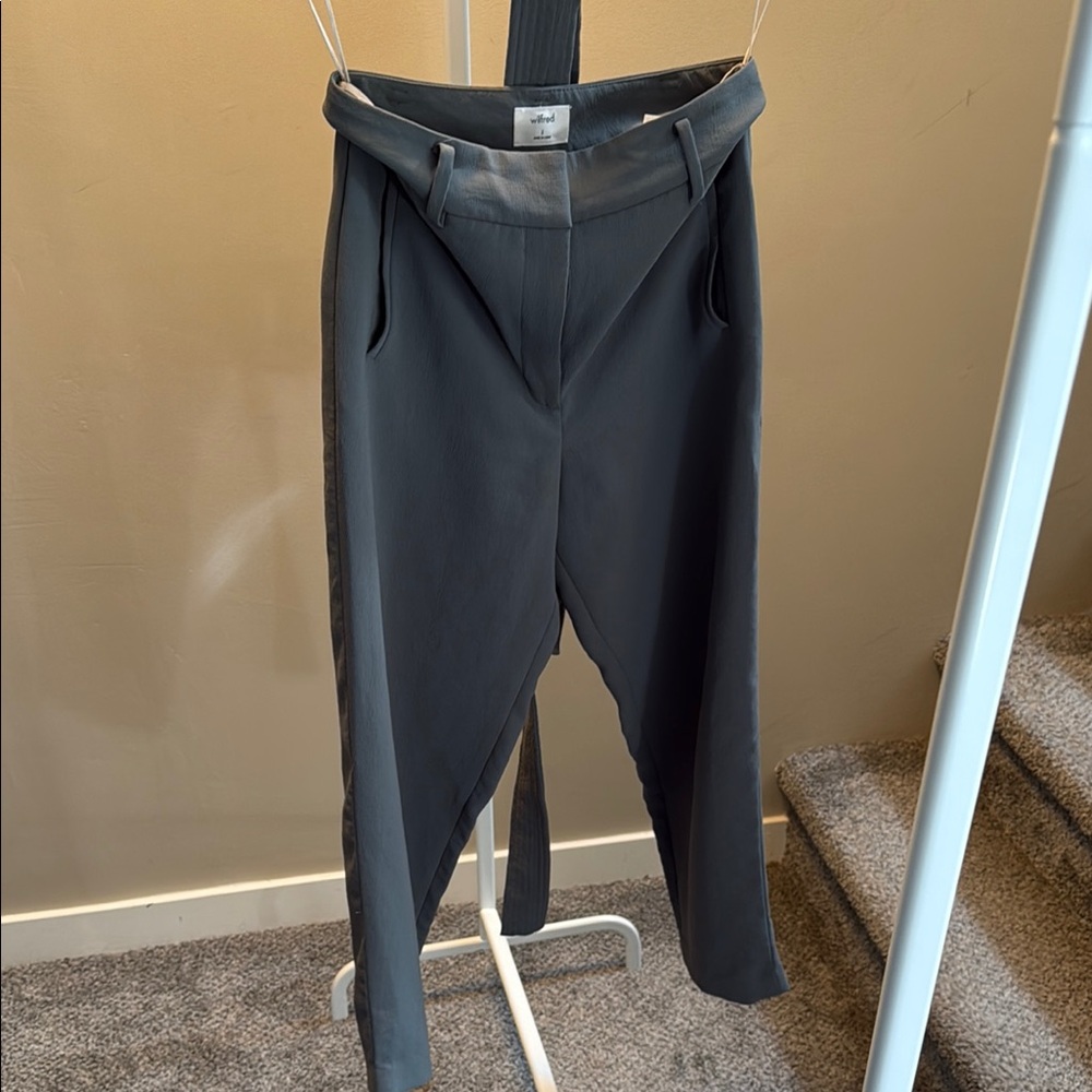 Wilfred Green/Gray Dress Pants Tailored Straight Leg
